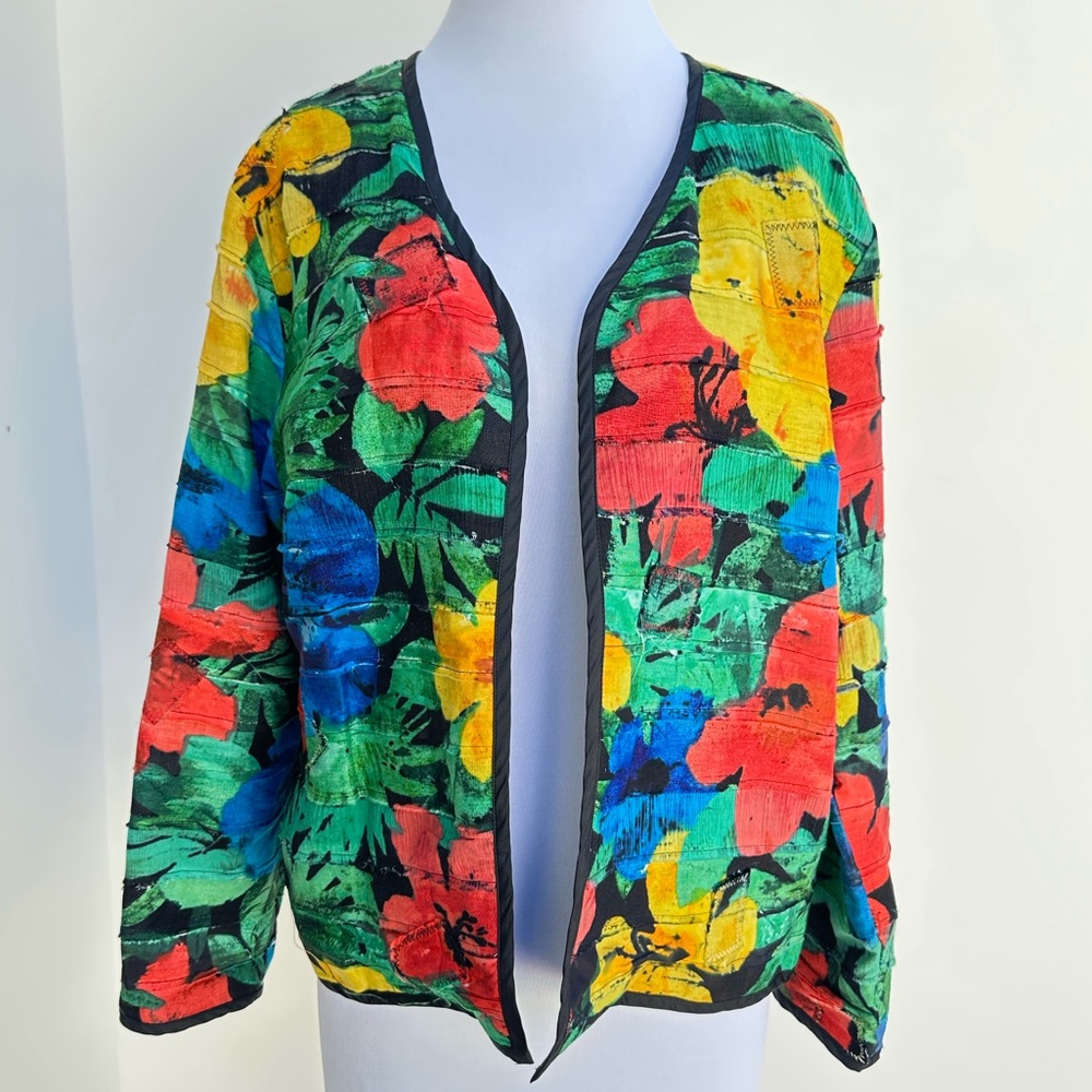 Chico’s Colorful Floral Women's Jacket
